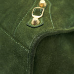 balenciaga GIANT CITY BAG IN SUEDE GREEN GHW