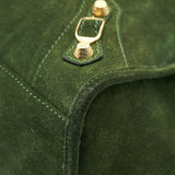 balenciaga GIANT CITY BAG IN SUEDE GREEN GHW