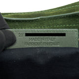 balenciaga GIANT CITY BAG IN SUEDE GREEN GHW