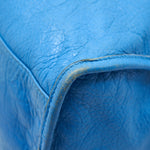 balenciaga CITY BAG IN BLUE WITH SHW
