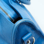 balenciaga CITY BAG IN BLUE WITH SHW