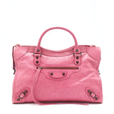 balenciaga Classic City Bag Pink Ruthenium Hardware