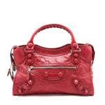 balenciaga Giant City Bag Red SHW