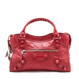 balenciaga Giant City Bag Red SHW
