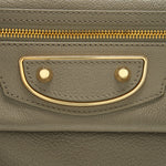 balenciaga city Fold Clutch/ Shoulder Bag grey GHW