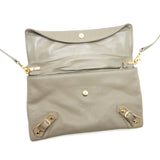 balenciaga city Fold Clutch/ Shoulder Bag grey GHW