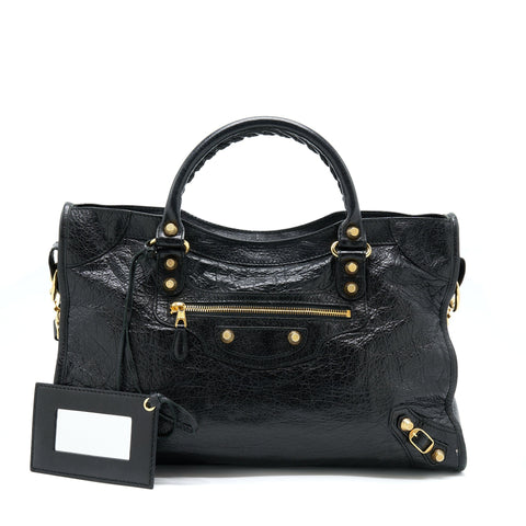 balenciaga Classic City Bag Aged Calfskin GHW