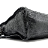balenciaga City Bag Calfskin Black Ruthenium Hardware