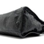 balenciaga City Bag Calfskin Black Ruthenium Hardware