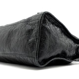 balenciaga City Bag Calfskin Black Ruthenium Hardware