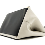 balenciaga Cabas Tote Bag Canvas/Calfskin Beige/Black SHW