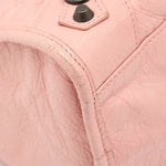 balenciaga Classic City Bag Leather Pink Black Hardware