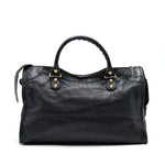 balenciaga GIANT CITY BAG IN BLACK
