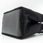 balenciaga Cabas Logo Tote Bag Canvas/ Calfskin Black SHW