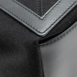 balenciaga Cabas Logo Tote Bag Canvas/ Calfskin Black SHW
