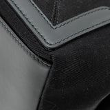 balenciaga Cabas Logo Tote Bag Canvas/ Calfskin Black SHW