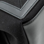 balenciaga Cabas Logo Tote Bag Canvas/ Calfskin Black SHW