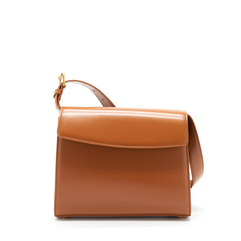 balenciaga Ghost Medium Shoulder Bag Calfskin Caramel GHW