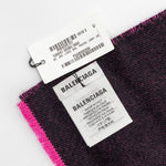 balenciaga 30*205cm Logo Scarf Wool Pink/ Multicolour