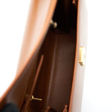 balenciaga Ghost Medium Shoulder Bag Calfskin Caramel GHW