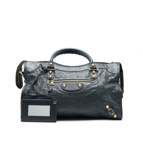 balenciaga GIANT CITY DARK GREY GHW