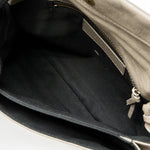 balenciaga City Fold Clutch/Shoulder Bag Leather Grey Ruthenium Hardware