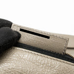 balenciaga City Fold Clutch/Shoulder Bag Leather Grey Ruthenium Hardware
