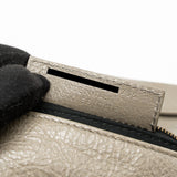 balenciaga City Fold Clutch/Shoulder Bag Leather Grey Ruthenium Hardware