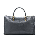 balenciaga Giant 12 Work City Bag Lambskin Gris Fossile GHW