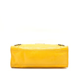 balenciaga classic city bag yellow ruthenium hardware
