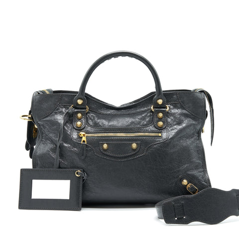 balenciaga GIANT CITY IN DARK GREY GHW