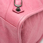 balenciaga Classic City Bag Pink Ruthenium Hardware