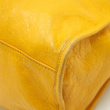 balenciaga classic city bag yellow ruthenium hardware
