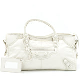 balenciaga Giant City Bag White SHW