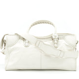 balenciaga Giant City Bag White SHW