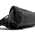 balenciaga Classic City Bag Leather Black ruthenium silver Hardware