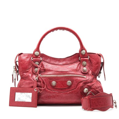 balenciaga GIANT CITY BAG RED SHW