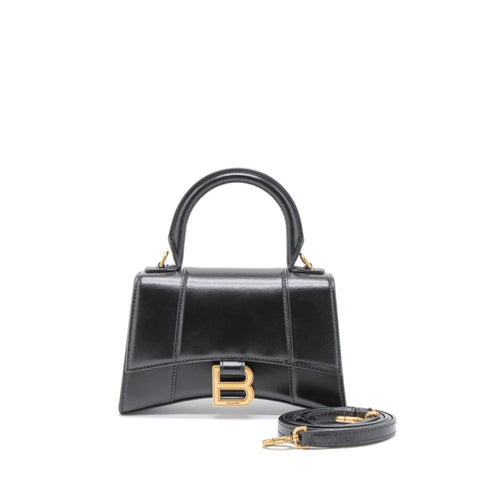 balenciaga Hourglass XS Calfskin Black GHW