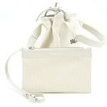 balenciaga Cabas Fabric/Leather Off white SHW