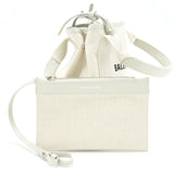 balenciaga Cabas Fabric/Leather Off white SHW
