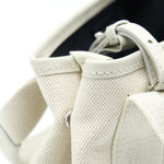 balenciaga Cabas Fabric/Leather Off white SHW