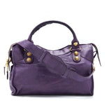 balenciaga Giant City Bag Purple GHW