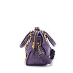 balenciaga Giant City Bag Purple GHW