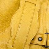 balenciaga Classic City Bag Lambskin Yellow with Black Hardware