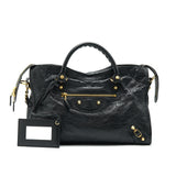 balenciaga GIANT CITY BAG BLACK