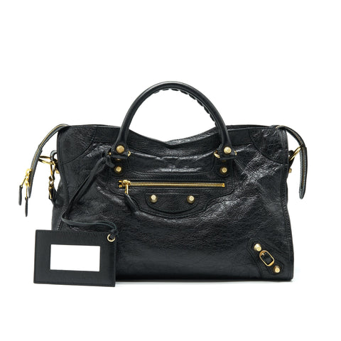 balenciaga GIANT CITY BAG BLACK