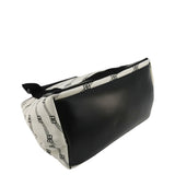 balenciaga  Logo S Navy Cabas Canvas Hobo Bag White