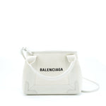 balenciaga Cabas Fabric/Leather Off white SHW