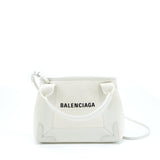balenciaga Cabas Fabric/Leather Off white SHW