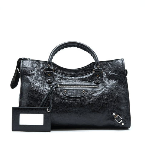 balenciaga Classic City Bag Black SHW